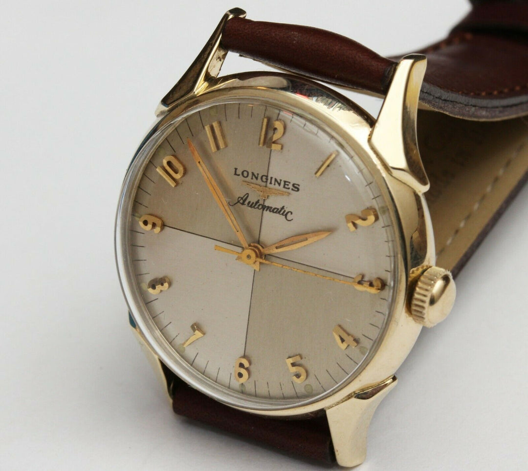 1957年製　10K　ロンジン  ツートンゼファーダイヤル 自動巻きヴィンテージ腕時計 19AS