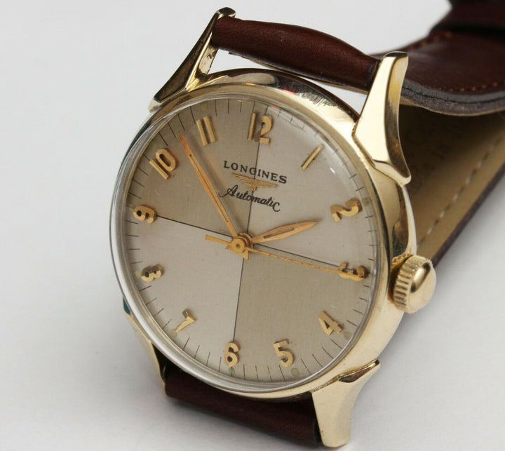 1957年製　10K　ロンジン  ツートンゼファーダイヤル 自動巻きヴィンテージ腕時計 19AS