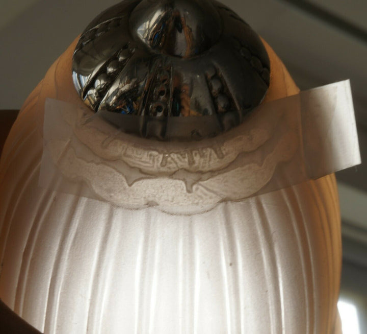 ミューラー兄弟　希少なペアのフランス製アールデコランプ　1925年　1930年　ブロンズ製