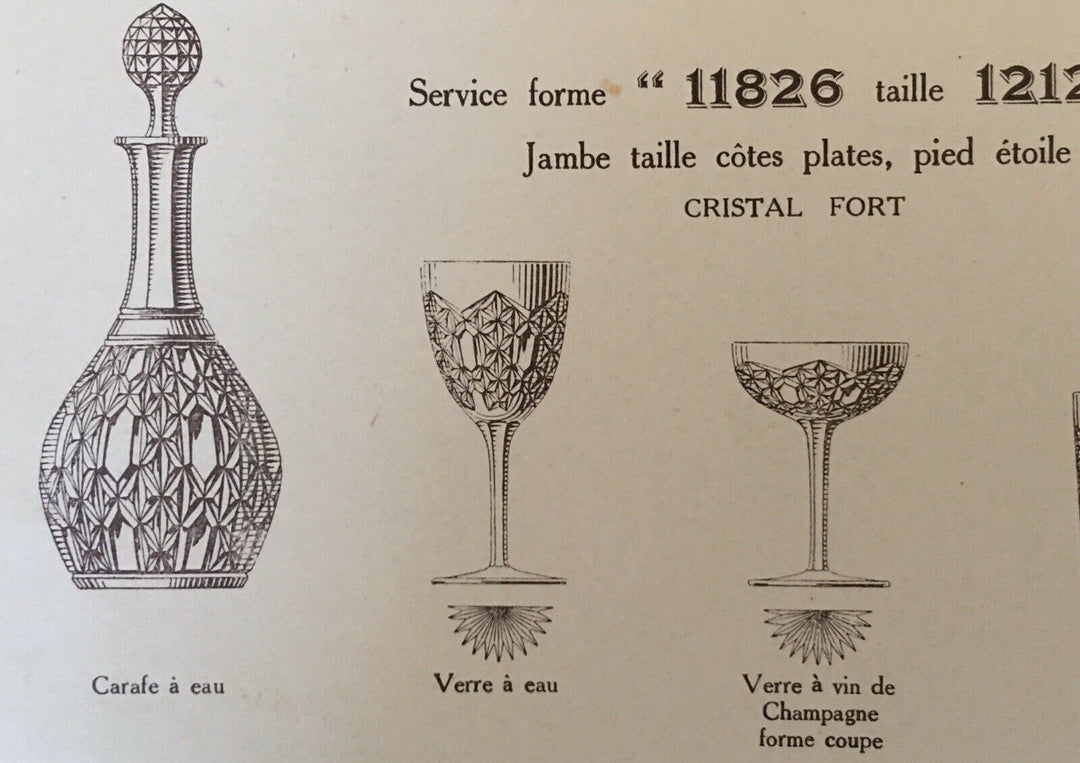 Superbe Carafe À Vin En Cristal Taillé De Baccarat 31 Cm Modèle Juigne