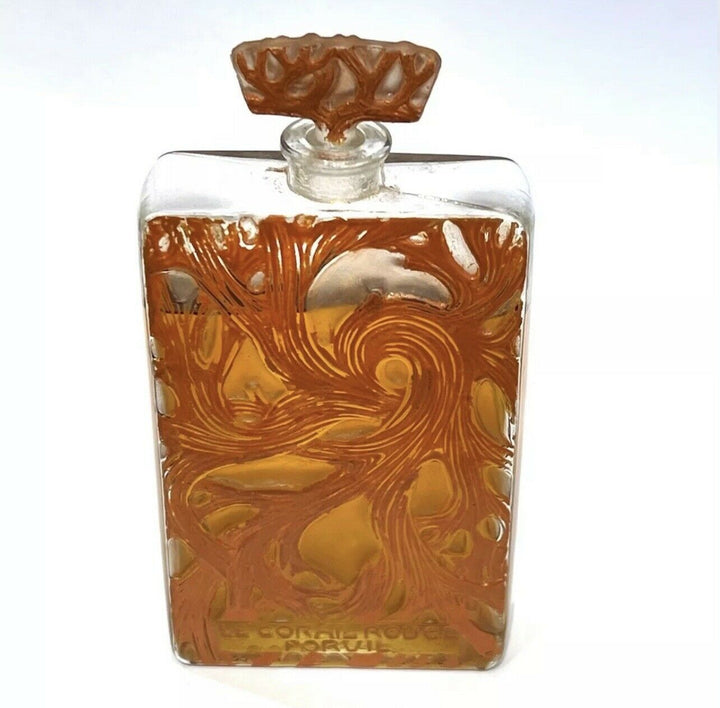 Flacon Corail Rouge Forvil Émaillé Rouge René Lalique R.Lalique Red Enamel Glass