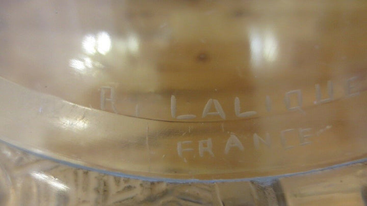Large Rene Lalique Felix Bowl and Charger Under Plate Circa 1926