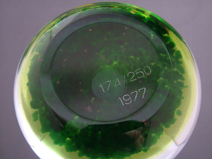 Beautiful Ltd. ed. Baccarat 1977 Water Lillies Paperweight