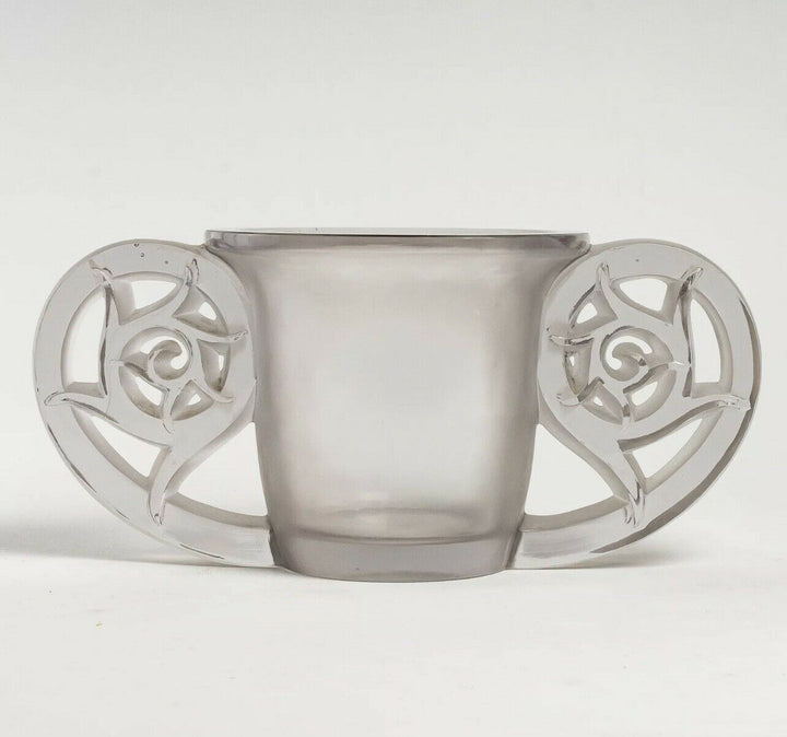 Vase Pierrefonds Verre Blanc René Lalique R.Lalique Acid Satin Finish 1 Version