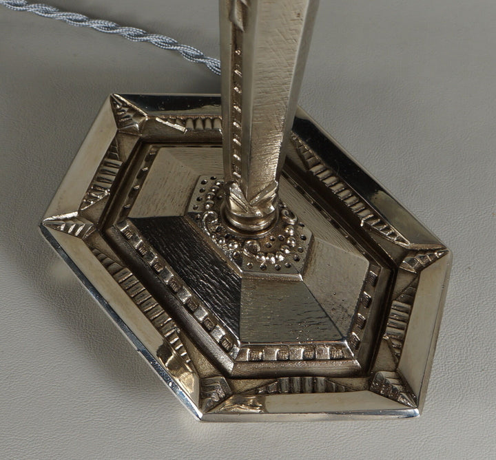 メネディー&ミューラー兄弟：フランス　1930年代アールデコ調テーブルランプ