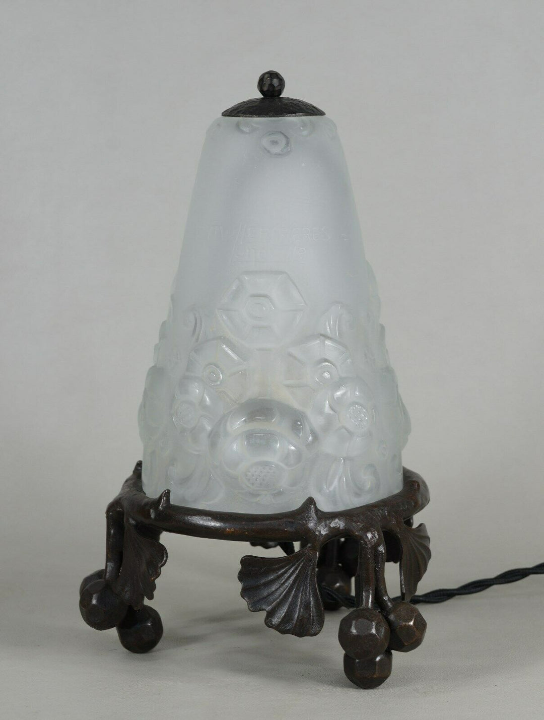 ミューラー兄弟　作：1930年フランスアールデコ調テーブルランプ