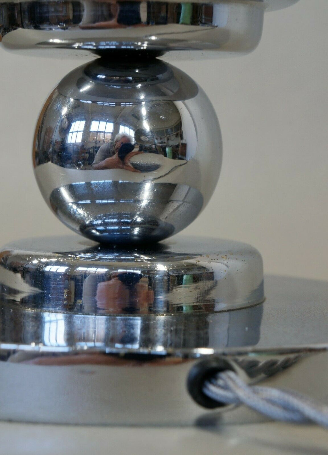 BUIRET-DEBEAURAIN : French 1930 modernist art deco lamp ....... adnet era France