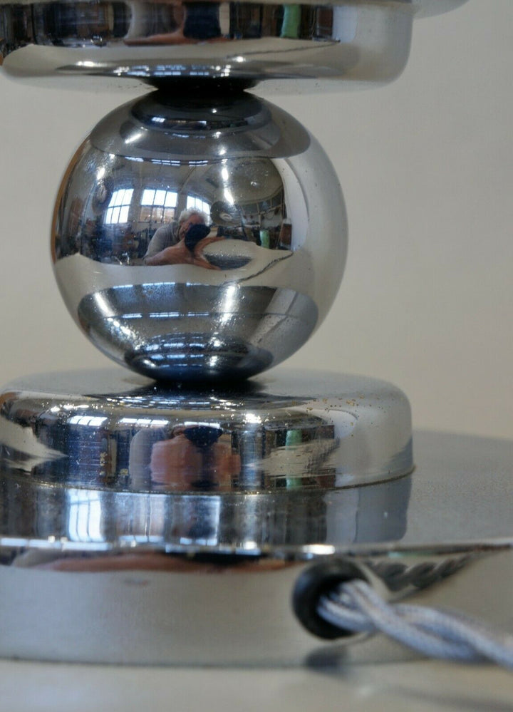 BUIRET-DEBEAURAIN : French 1930 modernist art deco lamp ....... adnet era France