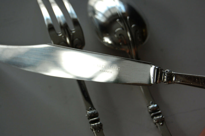 CHRISTOFLE - Renaissance Cardeilhac - 3 tlg. 925 STERLING Silber Besteck