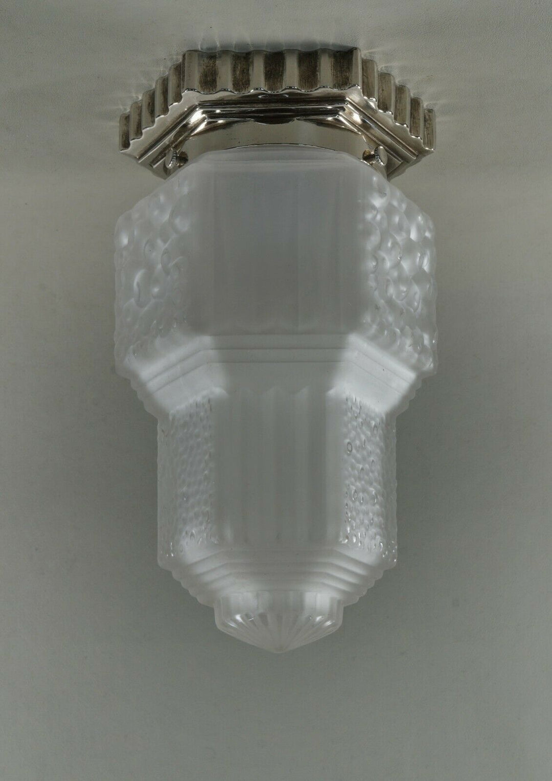 HUBENS & MULLER : FRENCH 1930 ART DECO FLUSH MOUNT .... chandelier lamp pendant