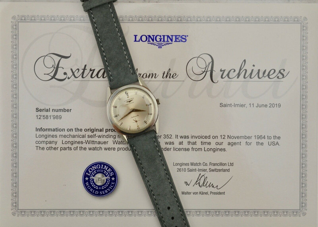 1964年　ヴィンテージ ロンジン グランドプライズ　腕時計 参考番号2536-350スチール製