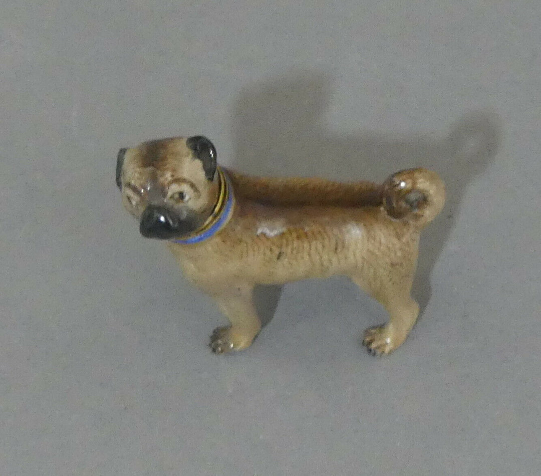 ⚔ Meissen Figur Parfümflakon Mops als Flakon seltenes Sammlerobjekt