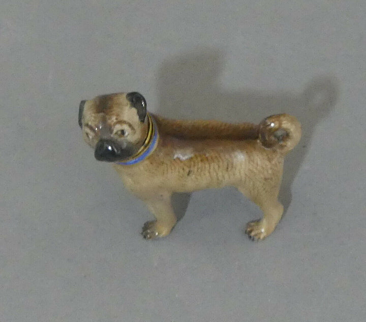 ⚔ Meissen Figur Parfümflakon Mops als Flakon seltenes Sammlerobjekt