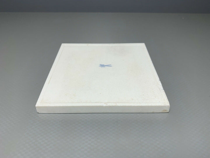 MEISSEN FLIESE KACHEL JAGD WILDSCHWEIN WILDMALEREI NACH RIDINGER 10x10cm 1.WAHL