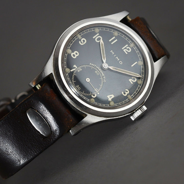 🎖️1942 MIMO GIRARD PERREGAUX WWII DH GERMAN LUFTWAFFE OFFICER MILITARY WATCH