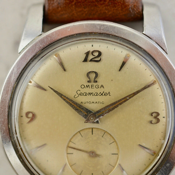 C.1954　ヴィンテージオメガ　自動式　シーマスター　オートマティック　腕時計　CAL.Ω351　型番2576-8　スチール製