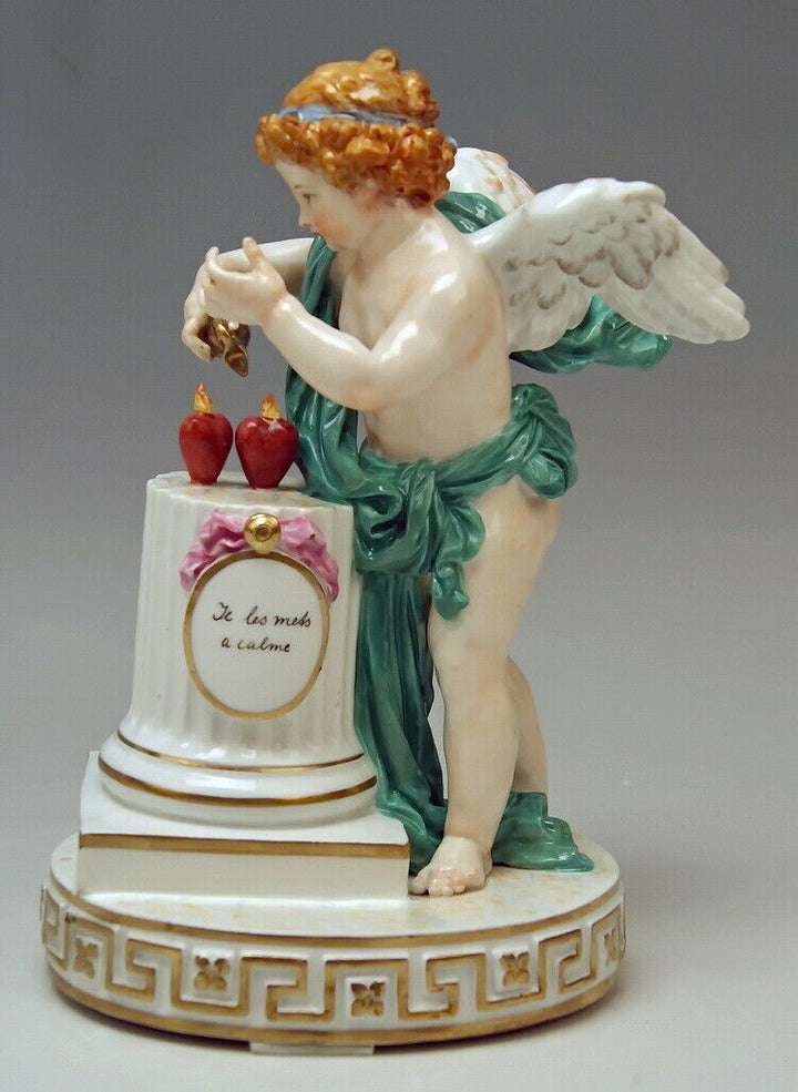 マイセン MEISSEN 邁森 DEVISEN KIND ACIER FIGUR JE LES METS A CALME MNR: G29 UM 1780