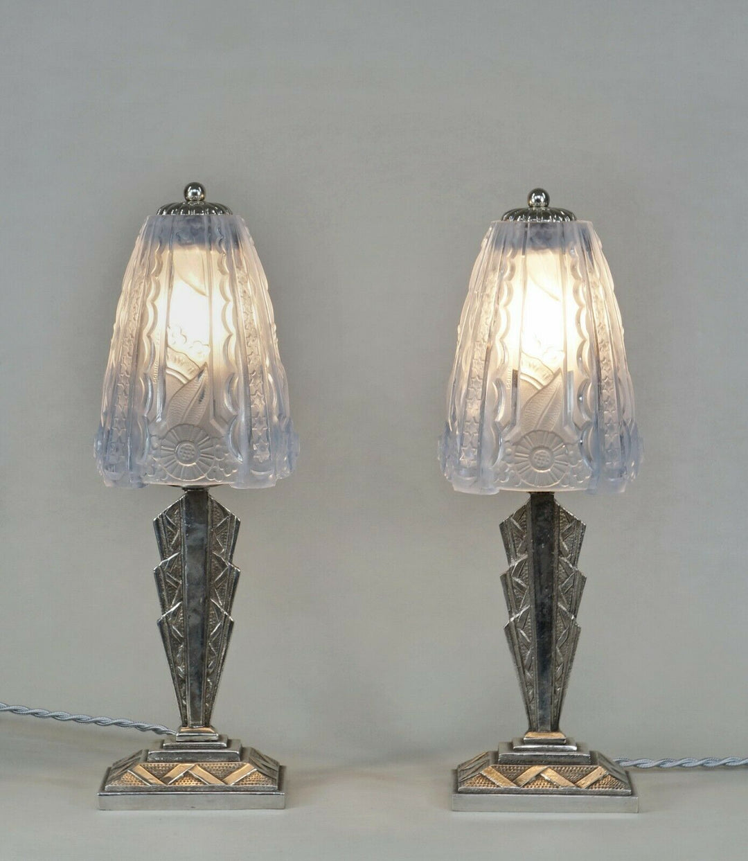 DONNA PARIS : a pair of 1930 FRENCH ART DECO LAMPS ...... lamp degué muller era