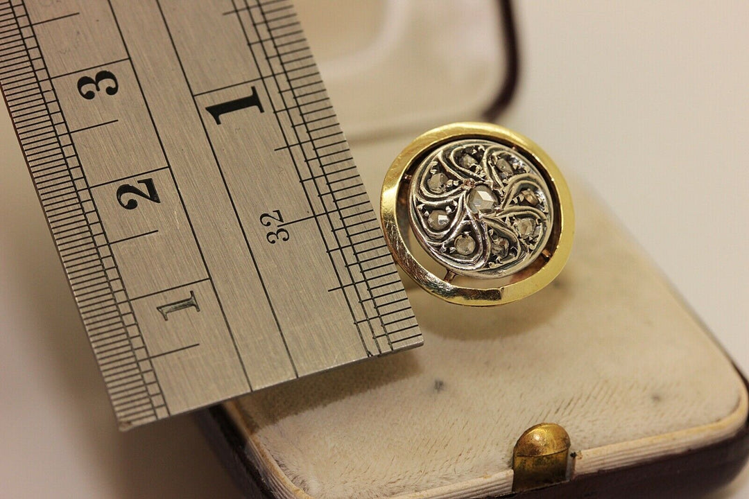 アンティーク オリジナル  14K ローズカットダイヤモンドのリング