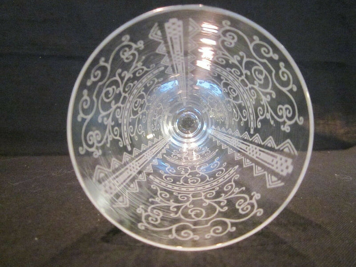 Baccarat Karaffe mit 2 Gläser das Set ist signiert