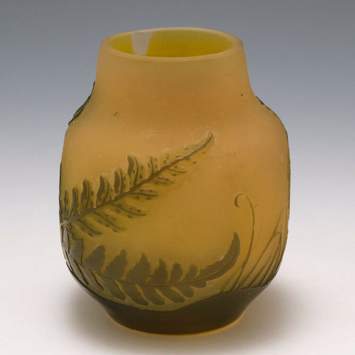 A Small Galle Cameo Glass Vase c1910