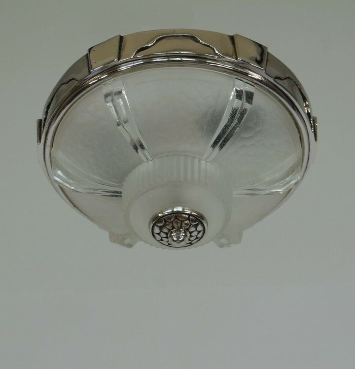 Gauthier EJG EZAN : PAIR OF FRENCH 1930 ART DECO FLUSH MOUNT S .......... France