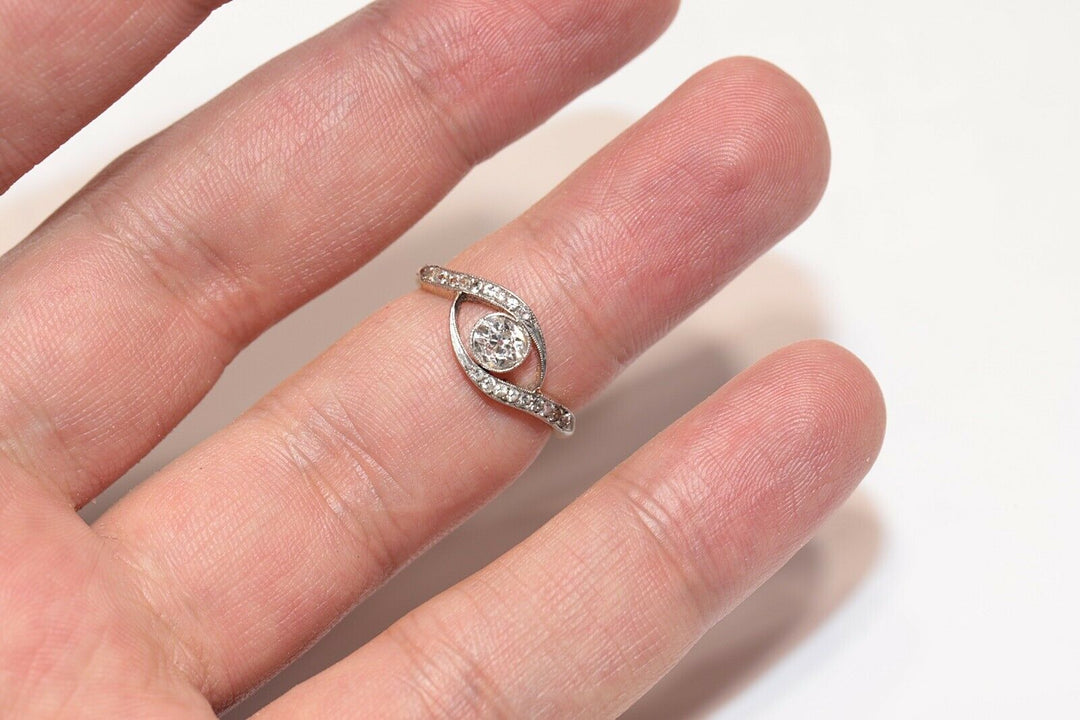 アンティーク ヴィクトリアン 18K ナチュラルダイヤモンドのリング
