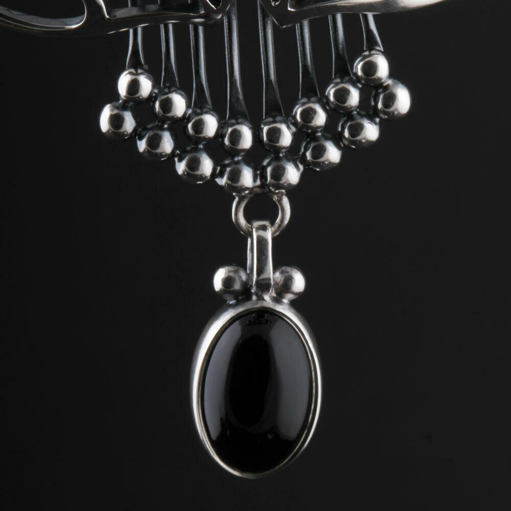 ジョージジェンセン(Georg Jensen)　シルバーペンダント　ブラックアゲート　#１　2014年