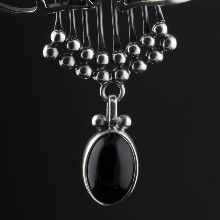 ジョージジェンセン(Georg Jensen)　シルバーペンダント　ブラックアゲート　#１　2014年