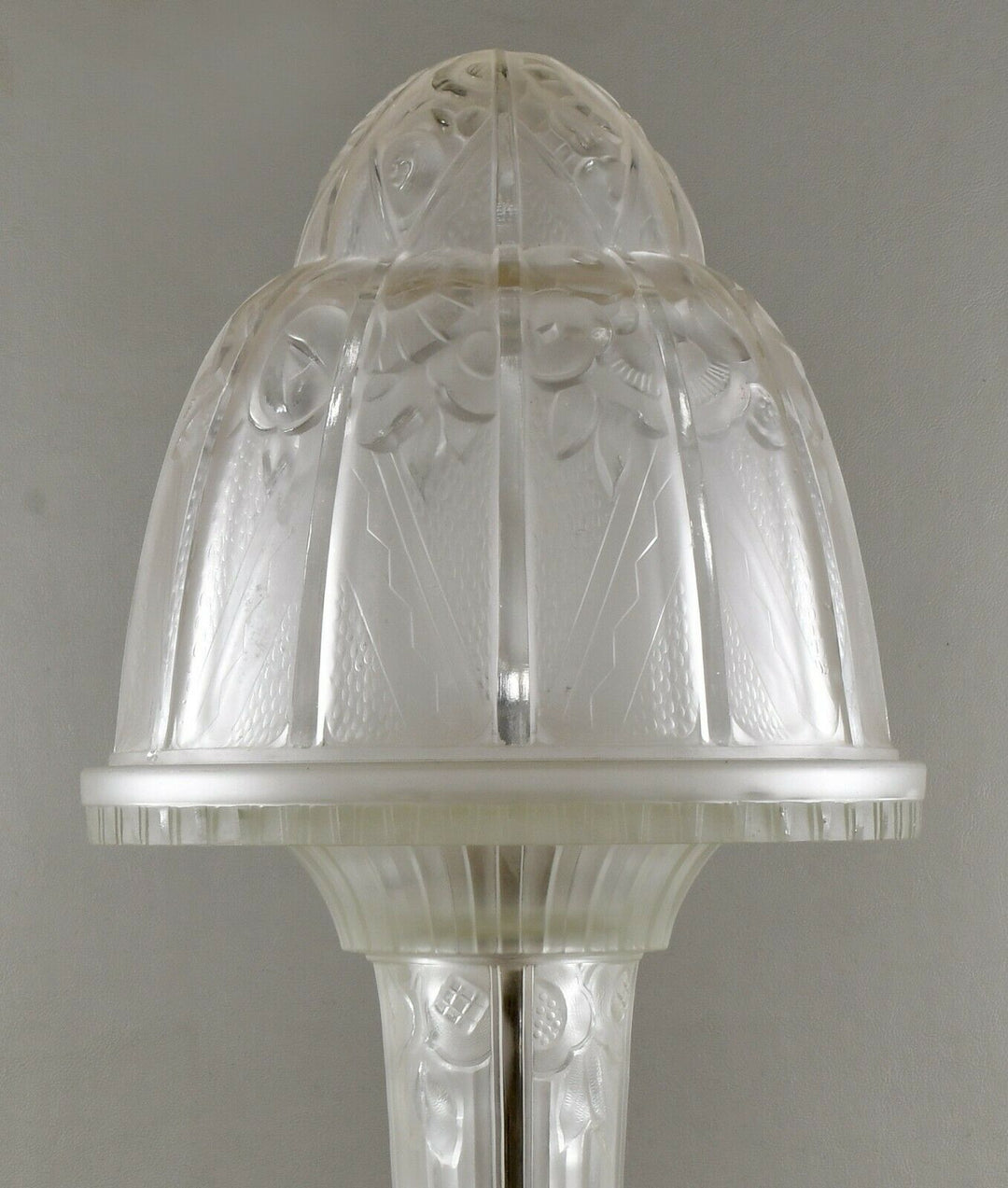 エティエ・ヴァンソン　非常に優れたアールデコランプ　1930年　フランス製