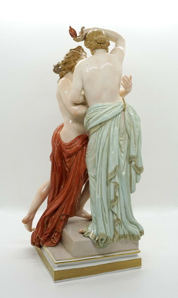 邁森 MEISSEN マイセン FIGUR GRUPPE HERO UND LEANDER CH.L. JUECHTZER MNR: I11 UM 1850