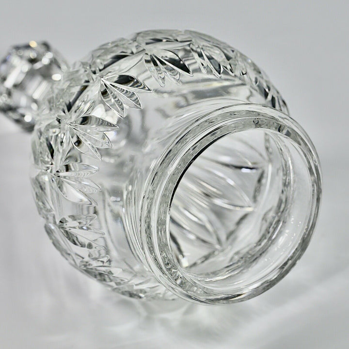 Antique French Baccarat clear crystal Urn Vase on gilt bronze Dolphins base