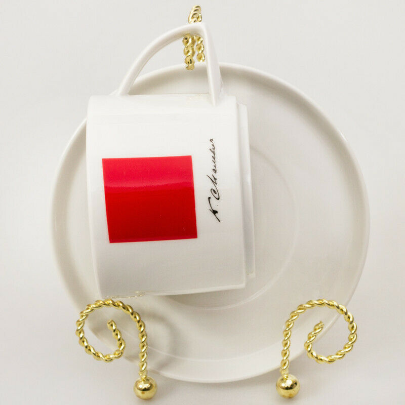 Malevich Red Square Teacup & Saucer by Imperial Porcelain Factory, Lomonosov,LFZ