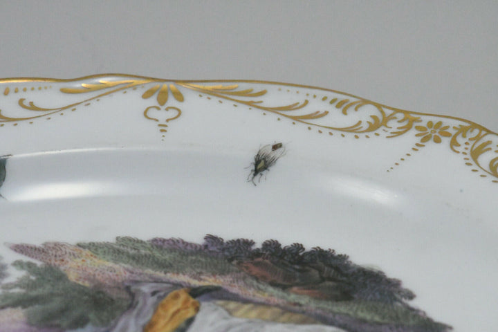 MEISSEN Watteau Szene Teller マイセン、 麥森 Knaufzeit um 1860 - 1880 plate Figuren