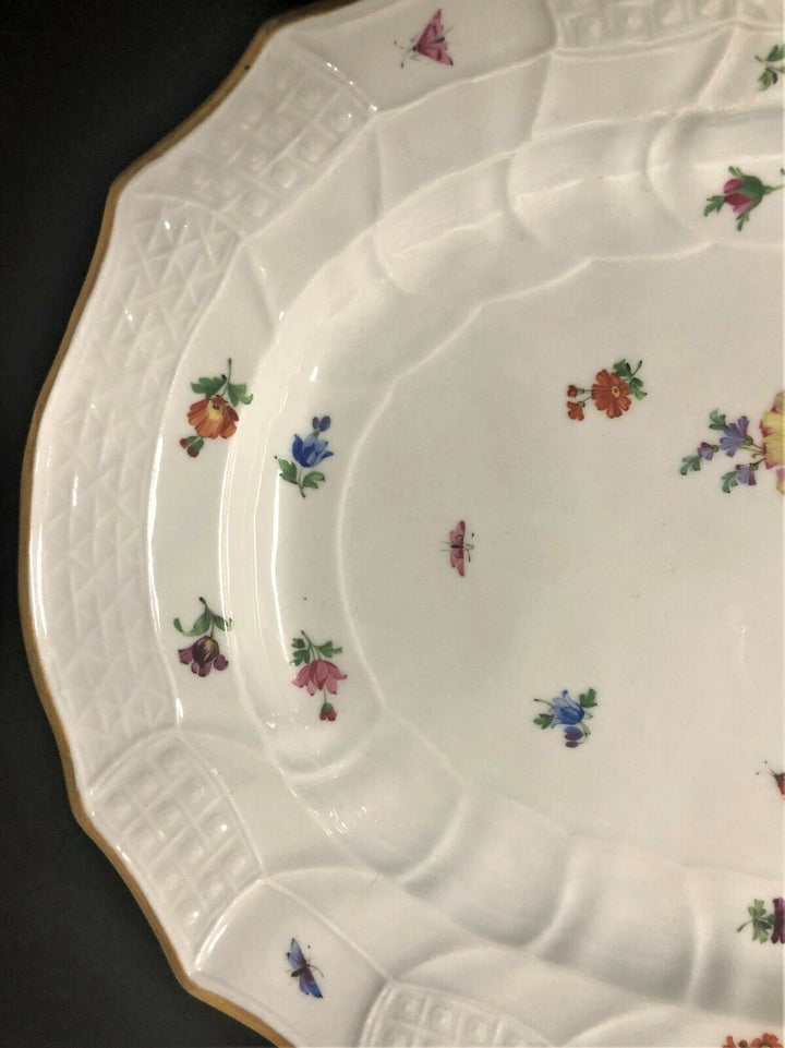 Large Original Meissen Insects / Bugs Serving Tray/Platter