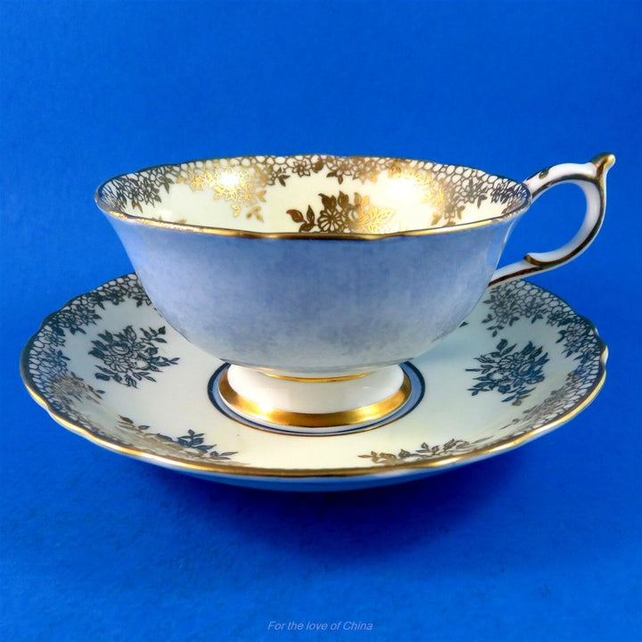 パラゴン　ベージュゴールド＆ペールパープルエクステリア　カップ&ソーサ―