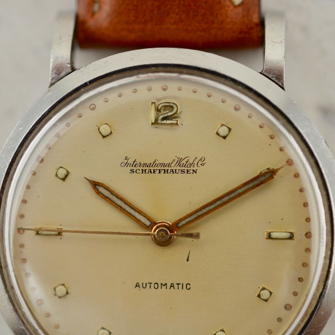 1955年　ヴィンテージ IWCシャフハウゼン　オートマチック　カラトラバ　腕時計 cal.85 スチール製