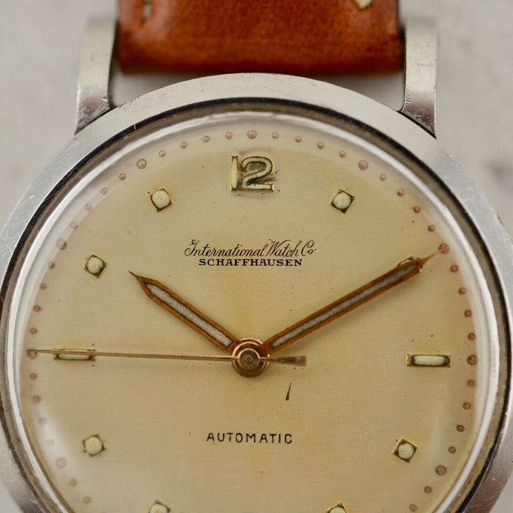 1955年　ヴィンテージ IWCシャフハウゼン　オートマチック　カラトラバ　腕時計 cal.85 スチール製