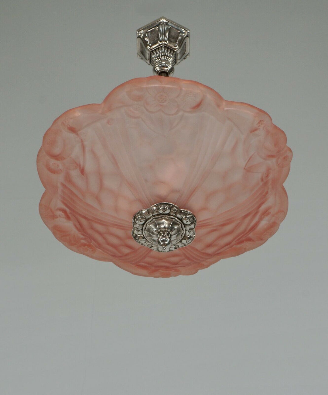 DEGUÉ : FRENCH 1930 ART DECO PENDANT .... chandelier 1925 lamp muller era France