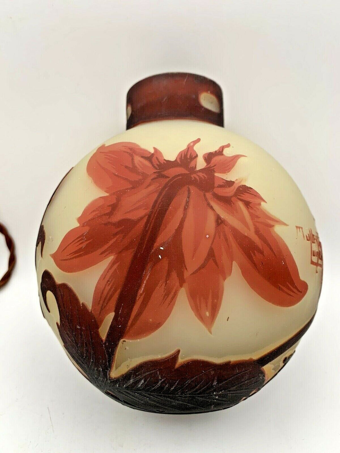 ミューラー兄弟　菊の花のペンダントライト（アンティークランプ）