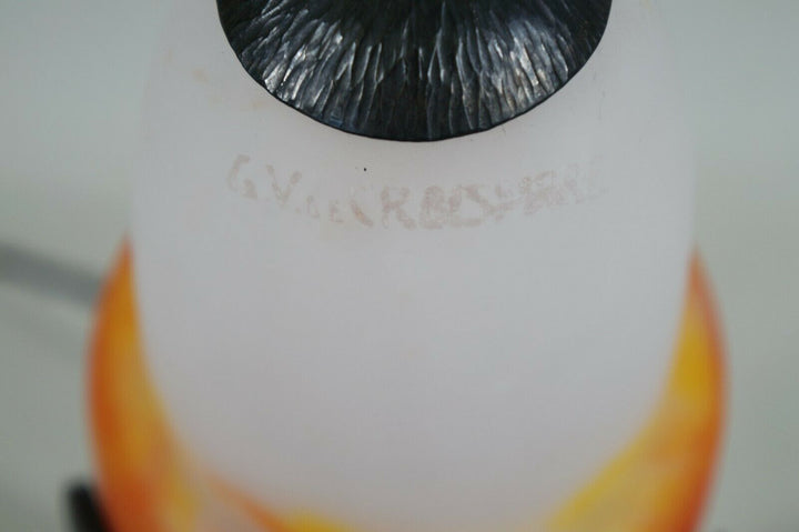 MULLER FRERES : pair of FRENCH 1930 ART DECO LAMPS in wrought iron . lamp France