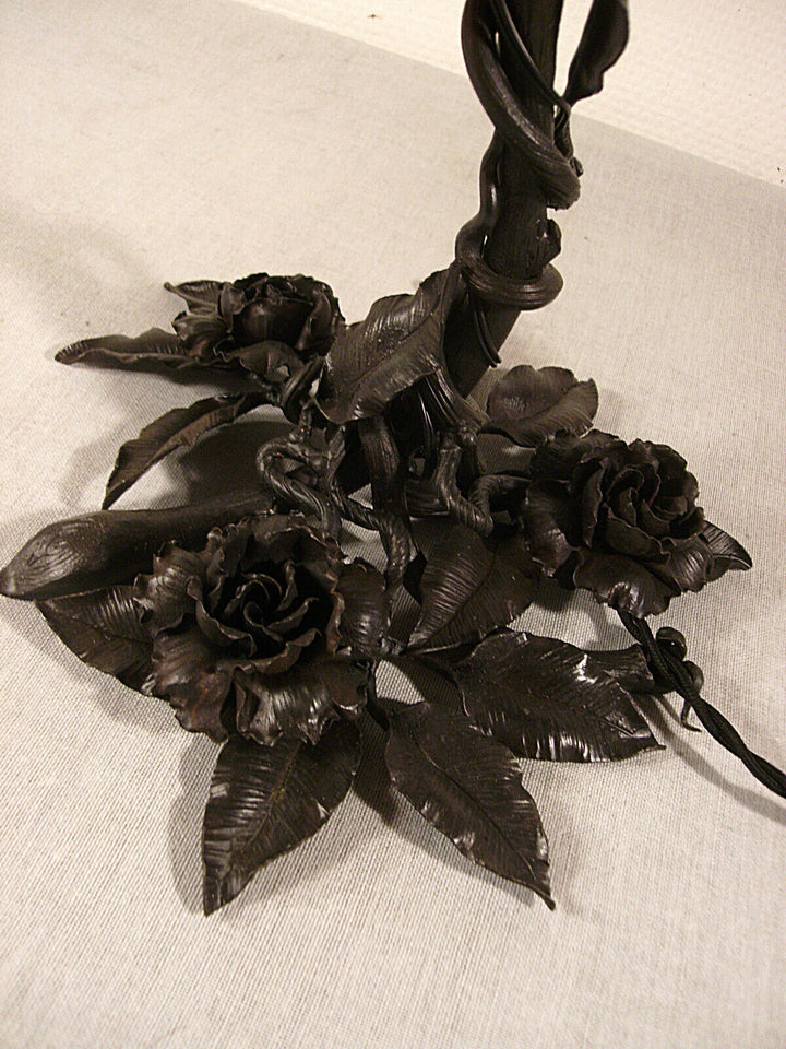 Daum nancy ☨ – art deco lamp in wrought iron and tulip 1925/1930