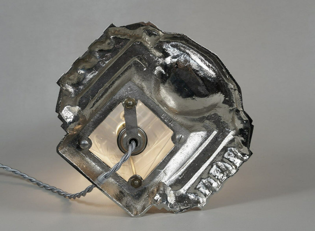 LÉON HUGUE : FRENCH 1930 ART DECO LAMP ......... degué daum era France veilleuse