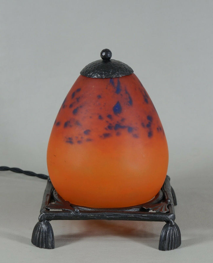 シュナイダー　アールデコランプ　フランス製　1925年　1930年　錬鉄製　