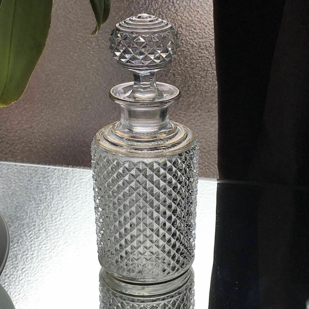 Baccarat diamant biseau perfume bottle flacorn crystal glass