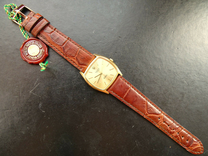 ♛ Rolex Cellini Yellow Gold 18K 750 Ref.3805 Vintage Luxury Men's Watch from 1980