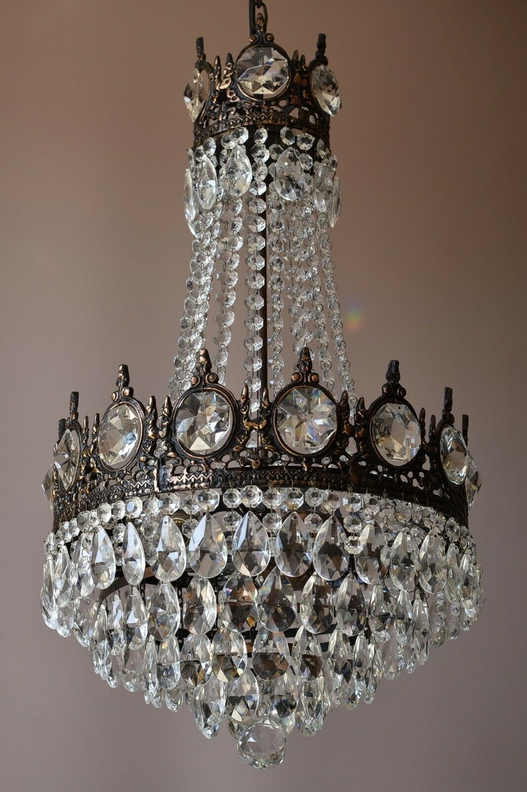 Empire Antique Style Vintage Crystal Chandelier, Ceiling light Pendant Sale Lamp