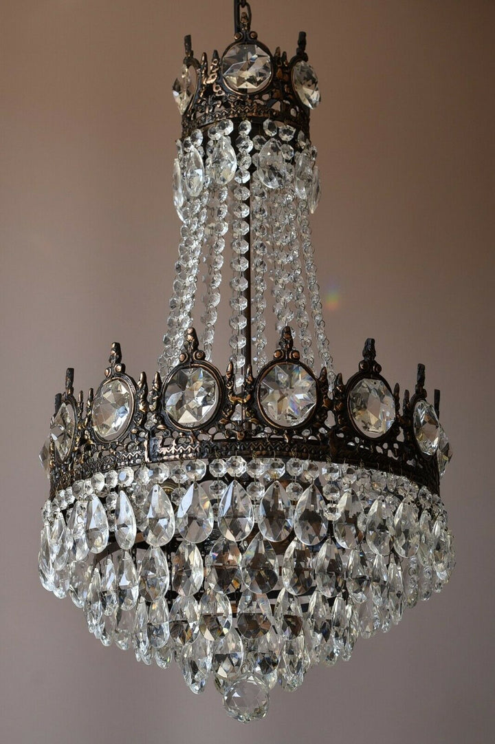 Empire Antique Style Vintage Crystal Chandelier, Ceiling light Pendant Sale Lamp
