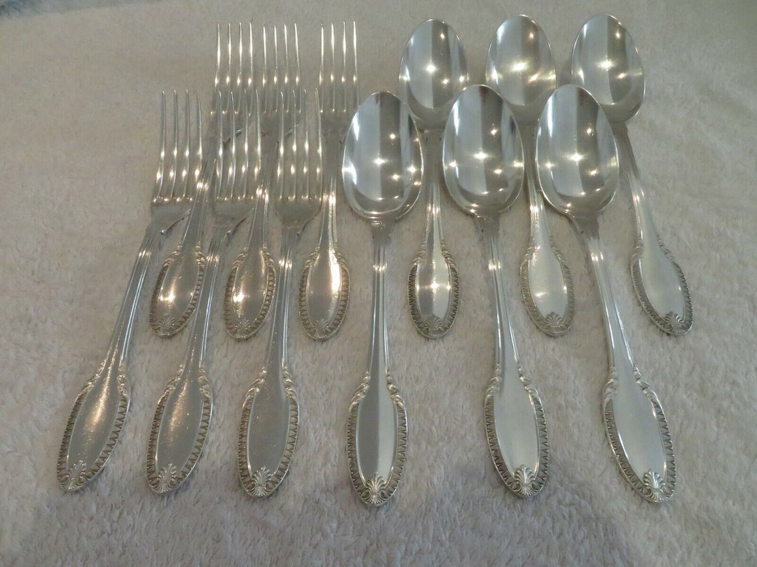 20th c french 950 silver dinner cutlery set 12p Puiforcat empire st no6rby