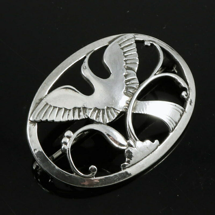 Georg Jensen. Sterling Silver Brooch #238. 1933-44 Hallmarks.